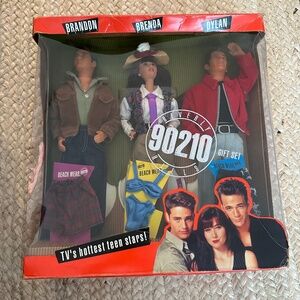 991 Mattel BEVERLY HILLS 90210 GIFT SET ~ Brandon, Brenda & Dylan